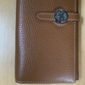 Hermes style leather wallet